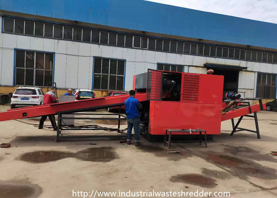 Rotary Blades Recycling Plastic Waste Shredder With 8P Motor