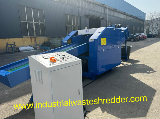 섬유 카펫 잔재 분쇄 기계 비닐 잔재를위한 기계 쉽게 먹이는 합성 가죽 잔재 Shredder