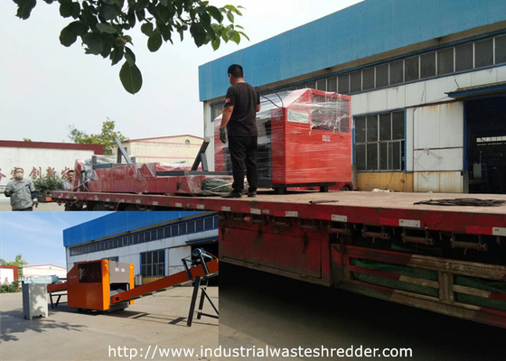 좋은 가격 PVC/PVB 막 절연제는 8000kg 폐기물 슈레더 기계를 촬영합니다 온라인으로
