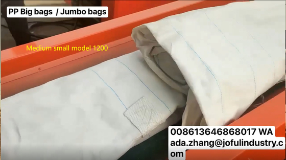 1200F PP 큰 가방 쉐리더 팩 셰리더 기계 시트 메시 60mm 시간 쉐리딩 용량 500kg 절단 모터 8P 18.5KW,PP 라피아 절단 기계